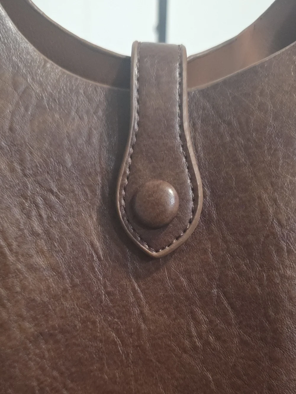 Faux Leather Medium Size Tote